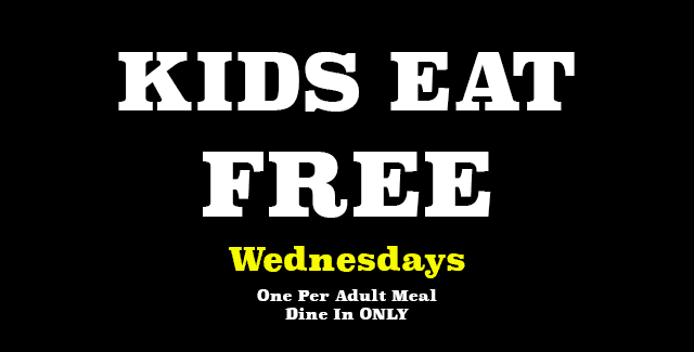 Kids Eat FREE Wednesdays @ El Cazador